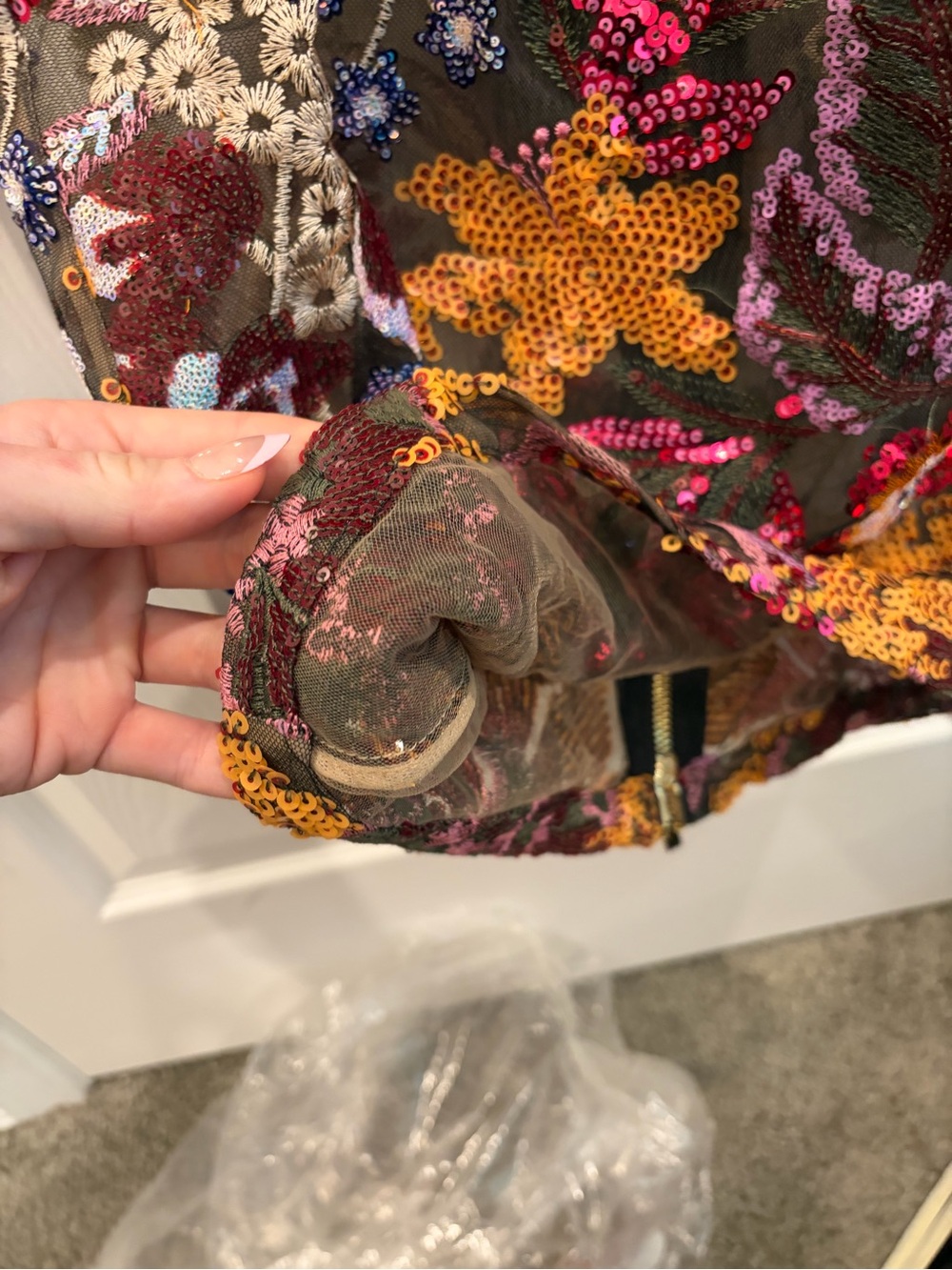 Bronx and Banco Dahlia Maxi Dress - Sequin Multi - Picture 7 of 13